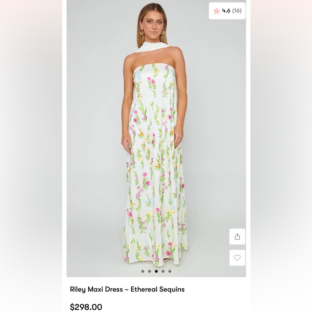Show Me Your MuMu White Floral Maxi Dress